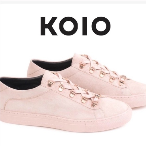 Koio x JonBoy Limited Edition Capri Pink Suede Low Top Sneaker Italy - Picture 2 of 11